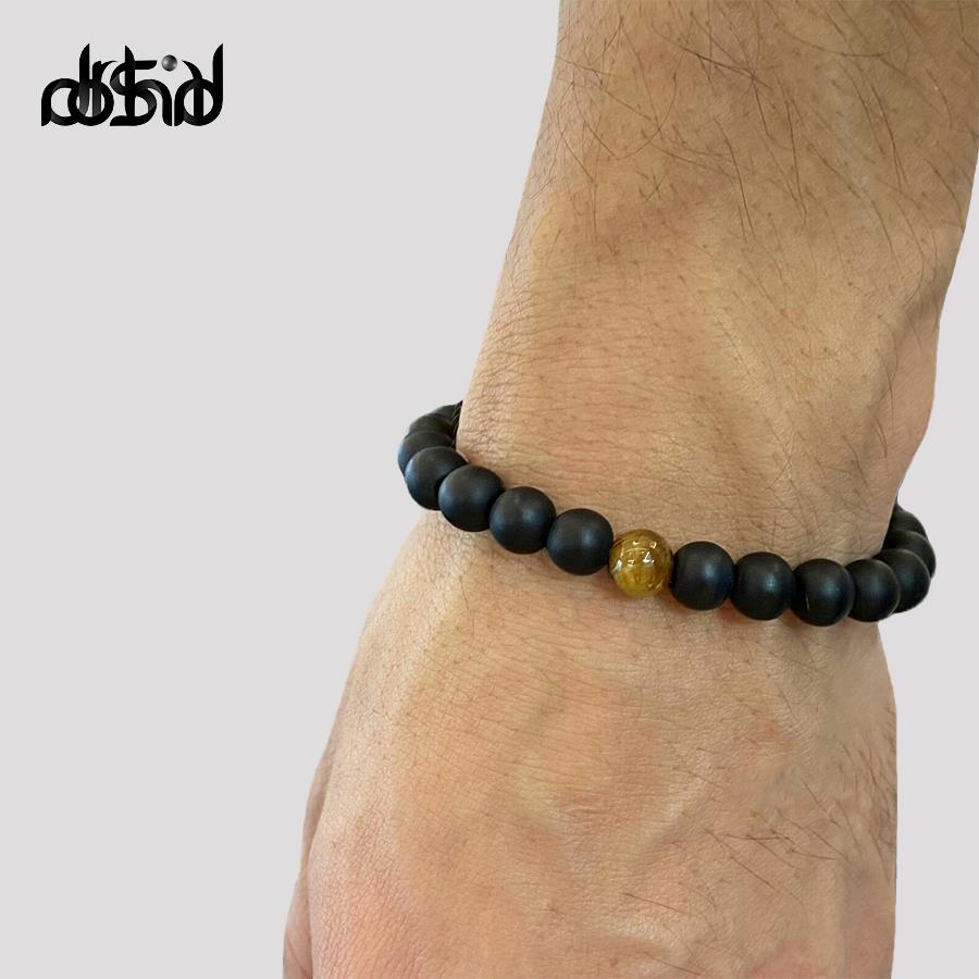 ساختار دستبند مردانه اونیکس و تک چشم ببر مخصوص به آقایان خوش پوش